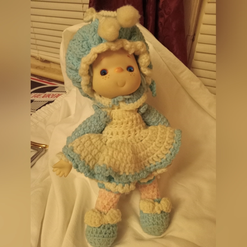 Vintage crochet doll